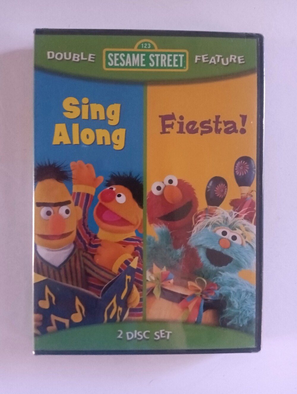 Sesame Street Double Feature: Sing Along & Fiesta! 2 Disc Set New And Sealed